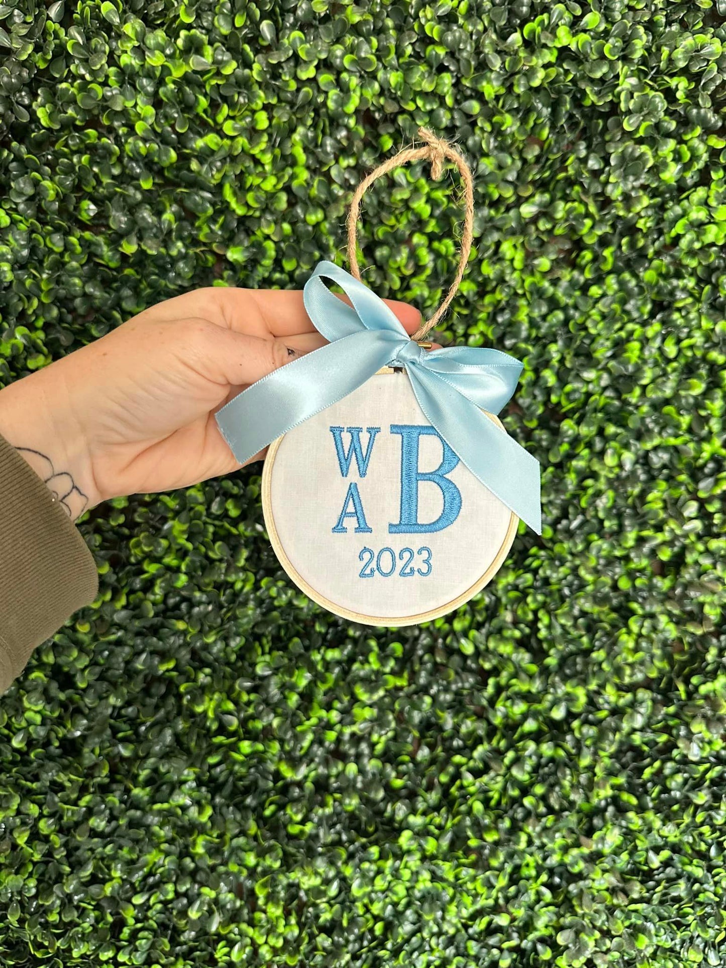 Personalized Embroidered Ornaments