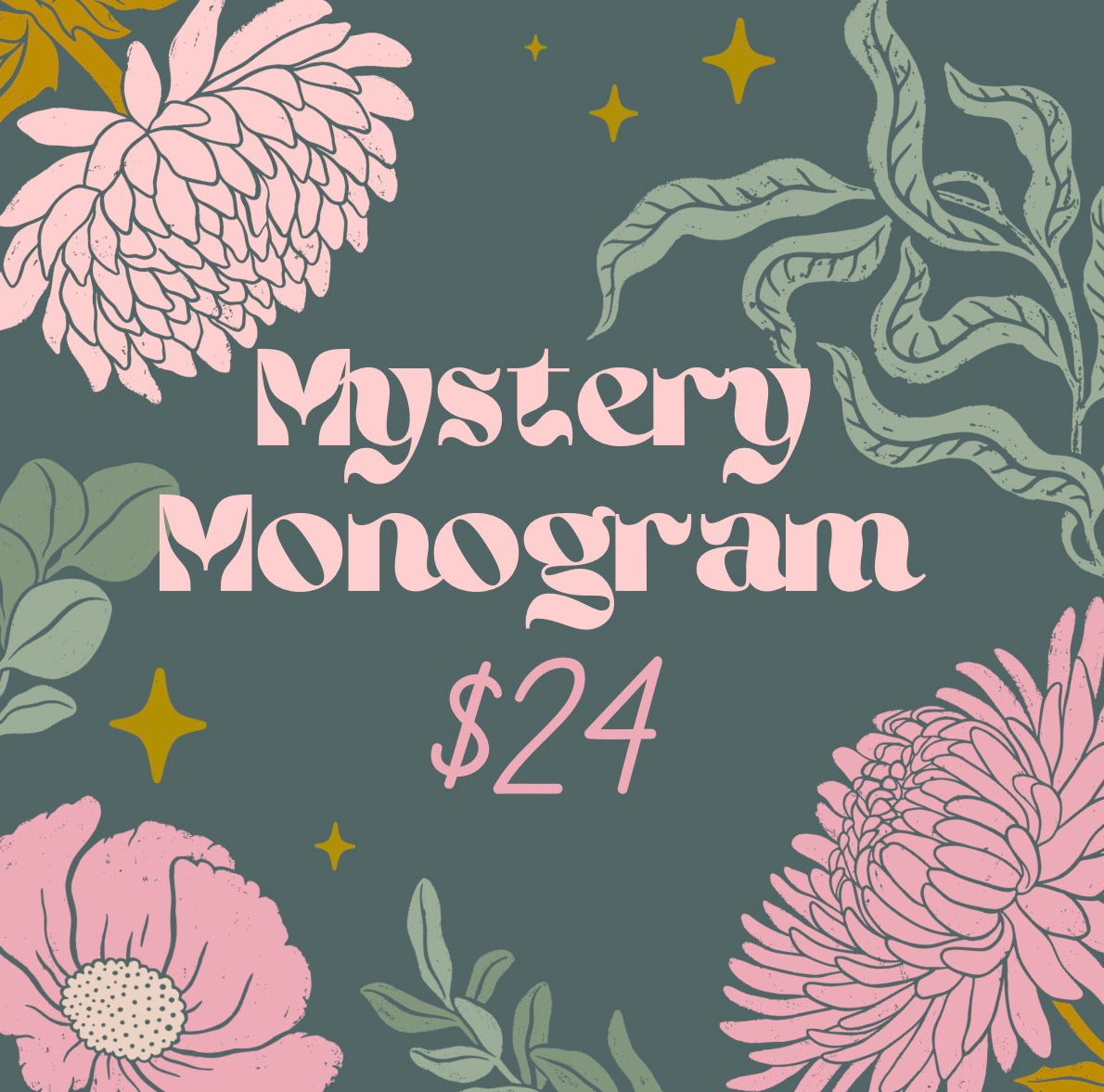 Mystery Monogram Clear out