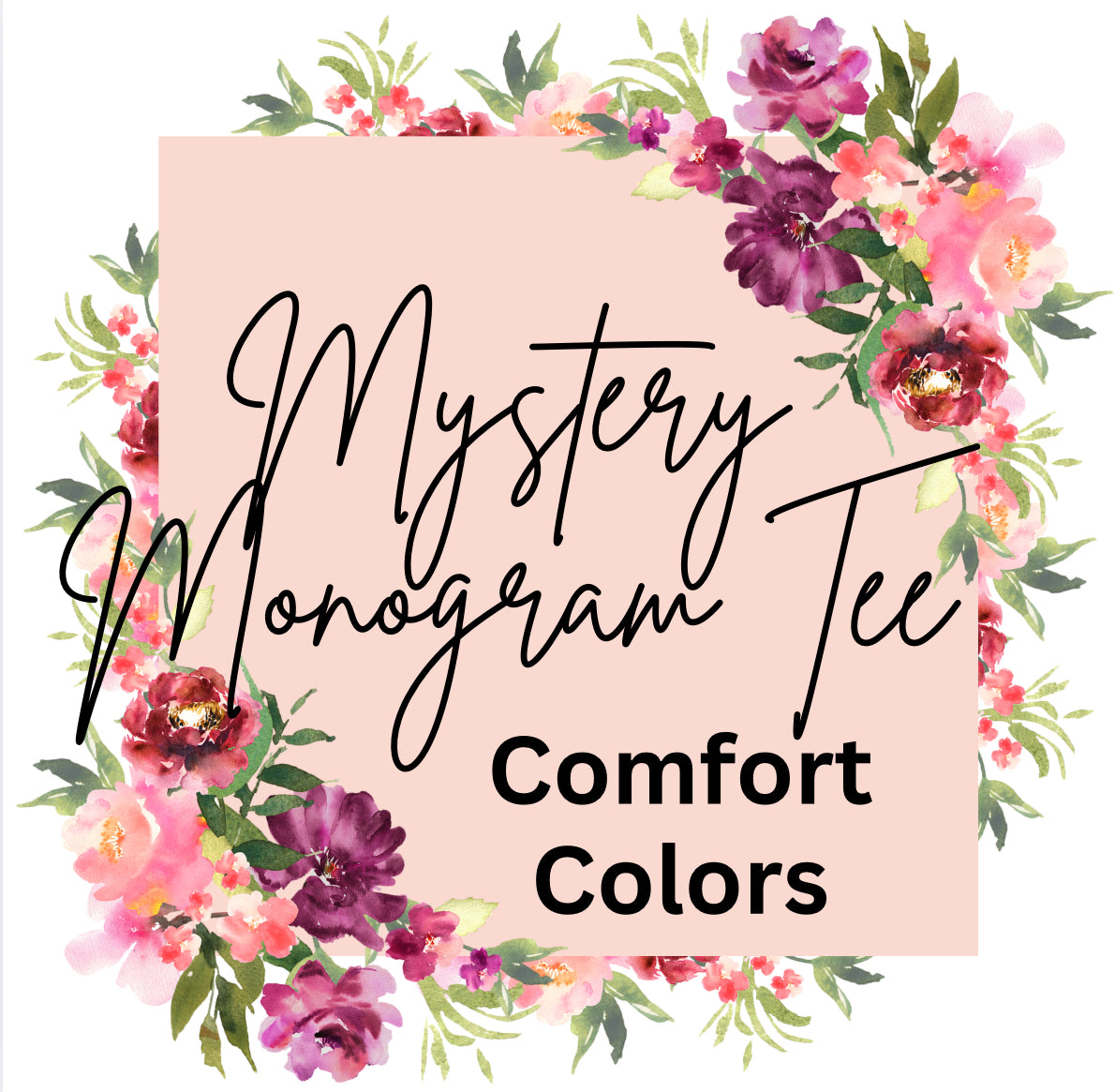 Mystery Monogram Comfort Colors