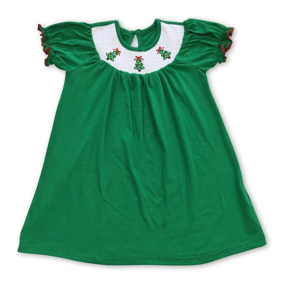 Green tree dress