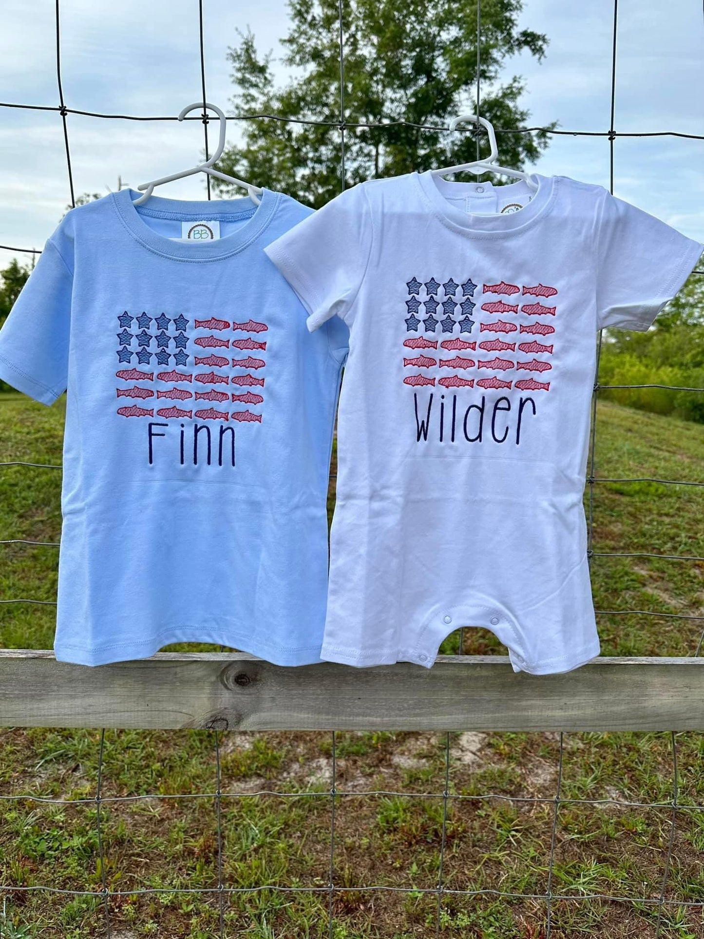 Fish flag bubble/shirt
