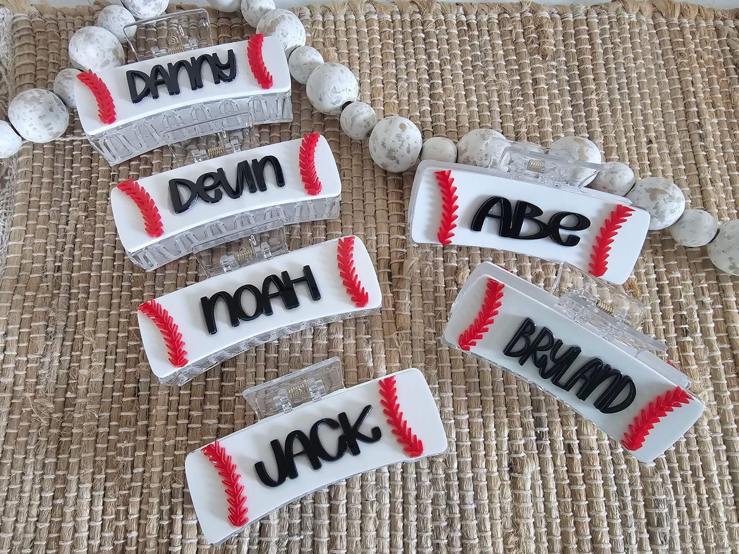 Baseball Claw Clip