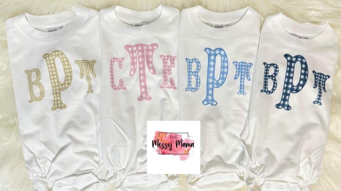 Gingham Monogram