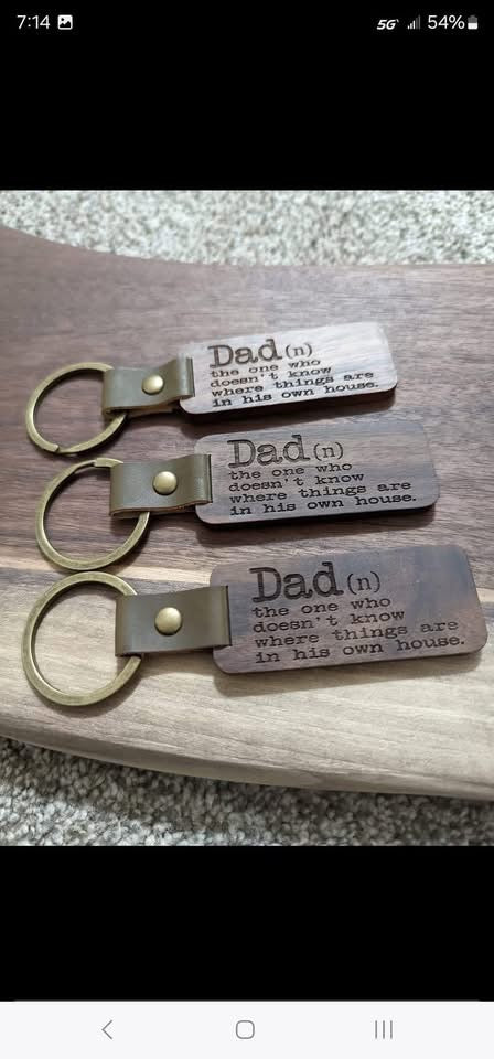 Dad definition keychain
