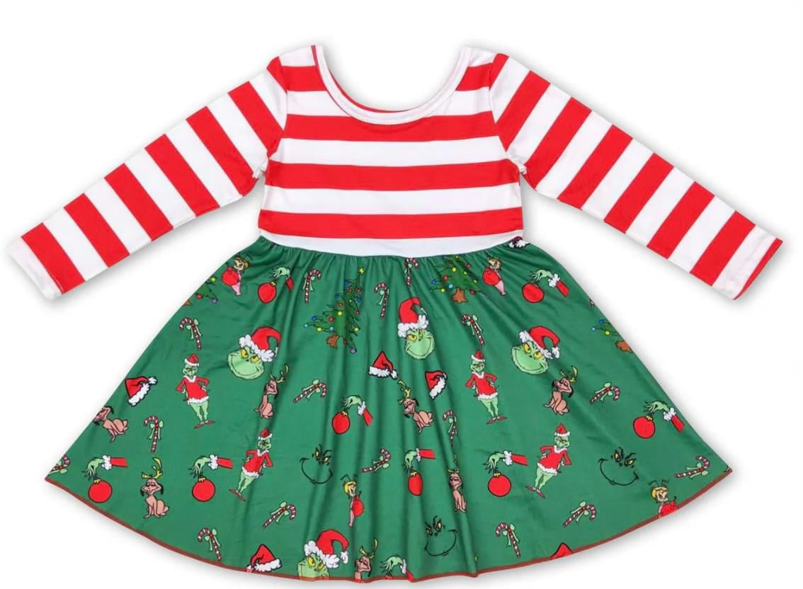 Red Striped Dress