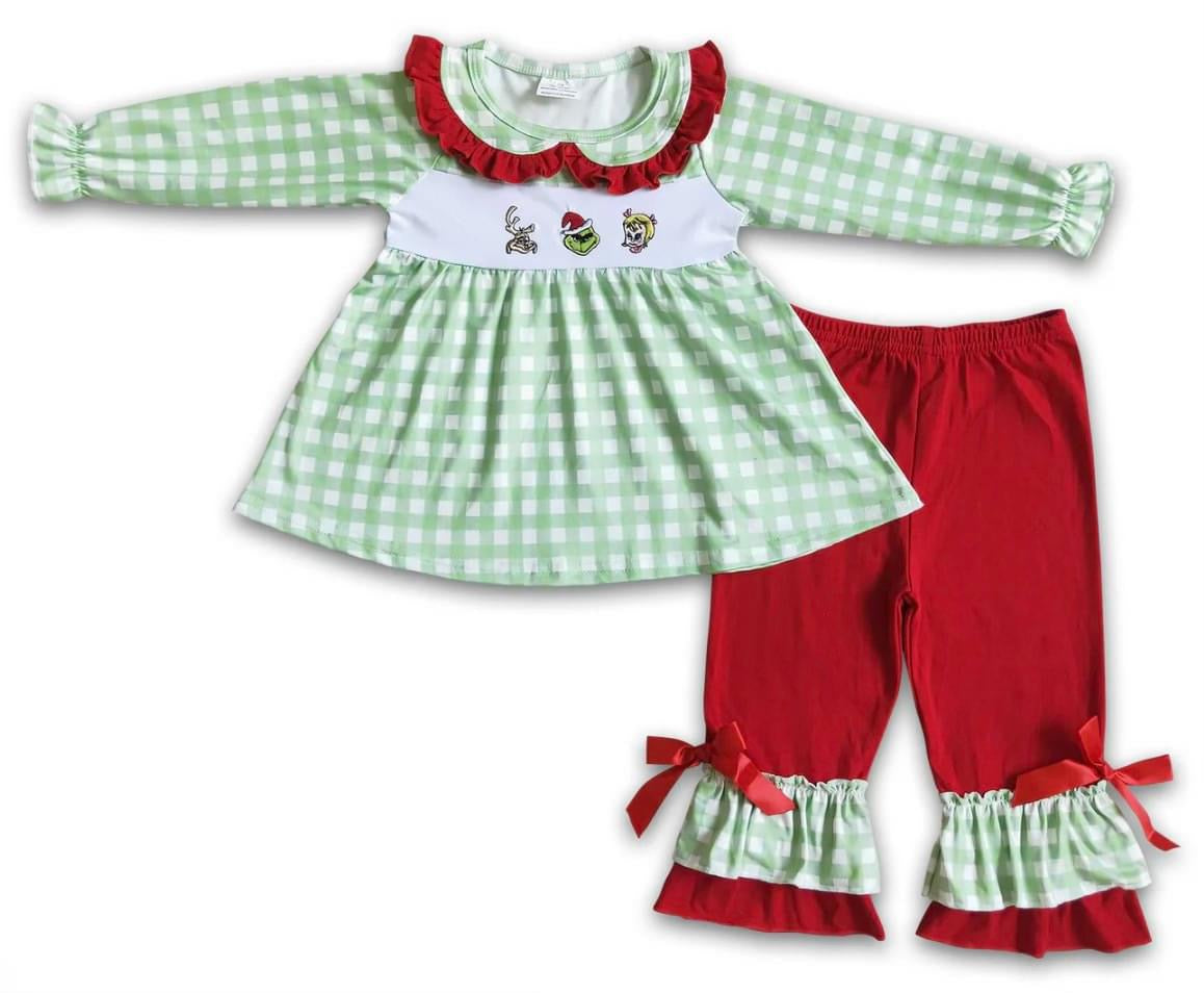 Gingham two piece set