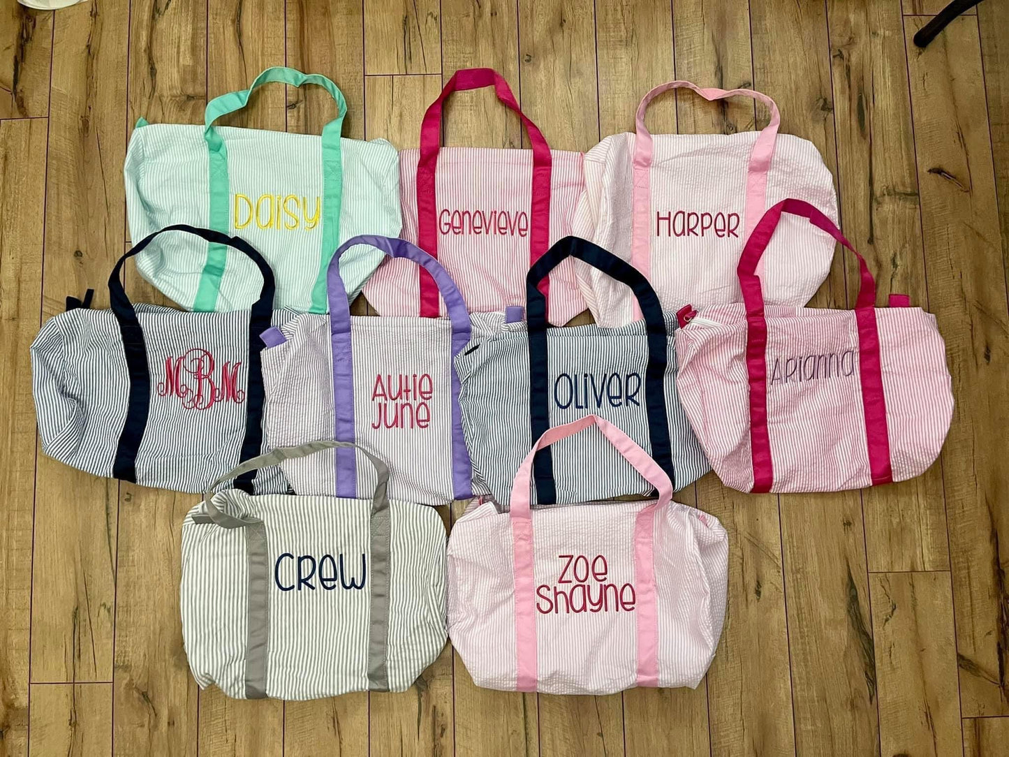 Seersucker Duffle