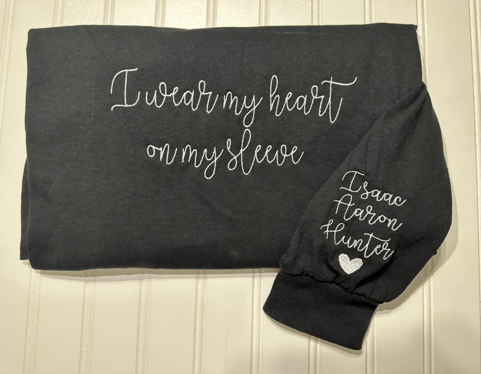 I wear my heart on my sleeve