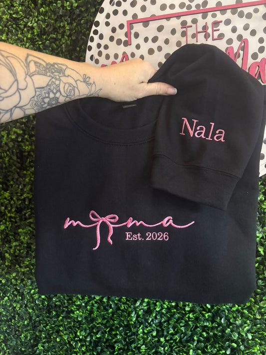 Mama bow crewneck