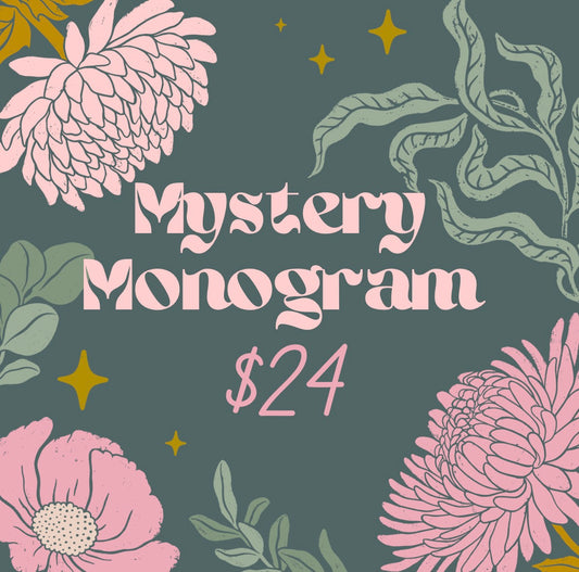 Mystery Monogram Clear out