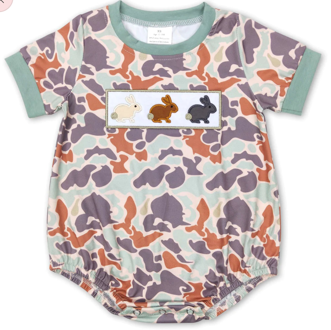 Camo Easter Bunny Bubble