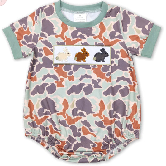 Camo Easter Bunny Bubble
