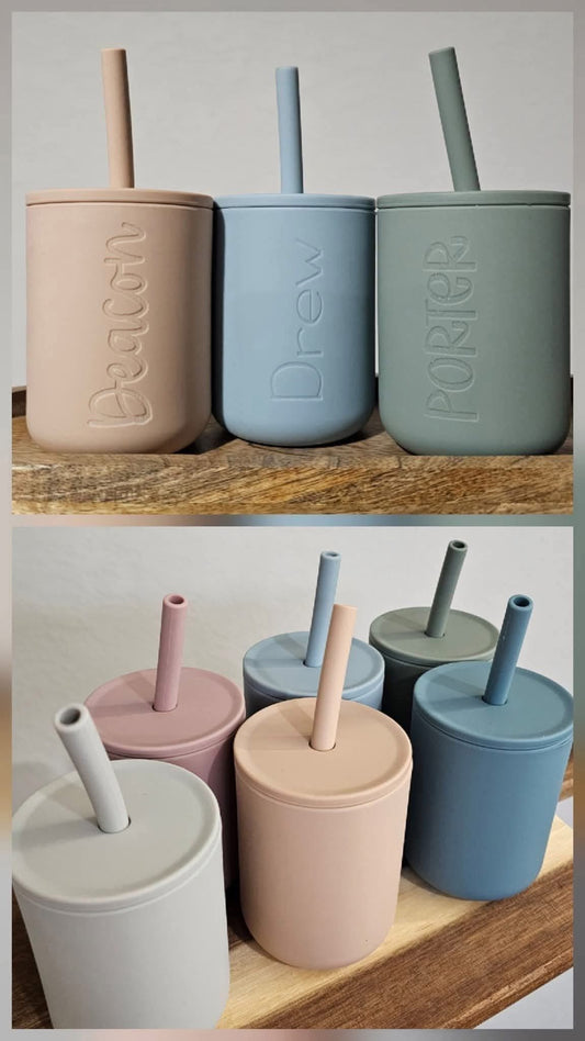 6oz. Silicone cup with name