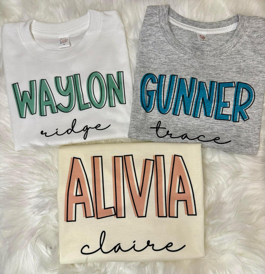 Custom Name Tee