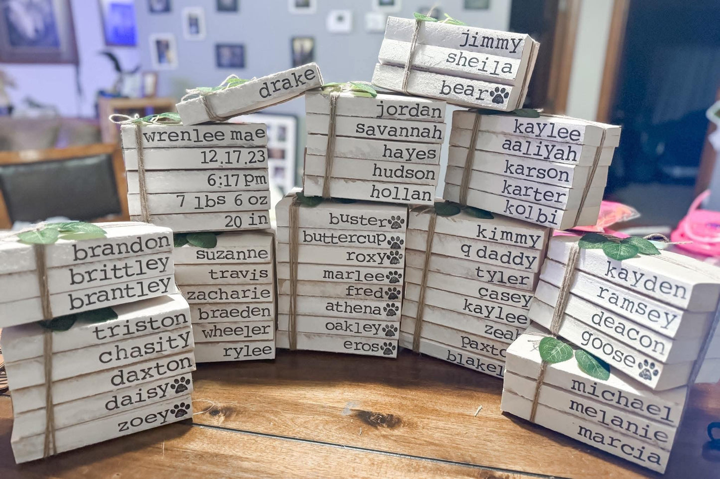 Personalized Book Stackers