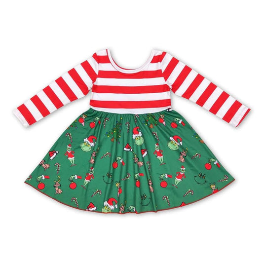 Red striped Christmas Dress