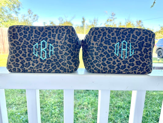 Cheetah Print Cosmetic Bag WS