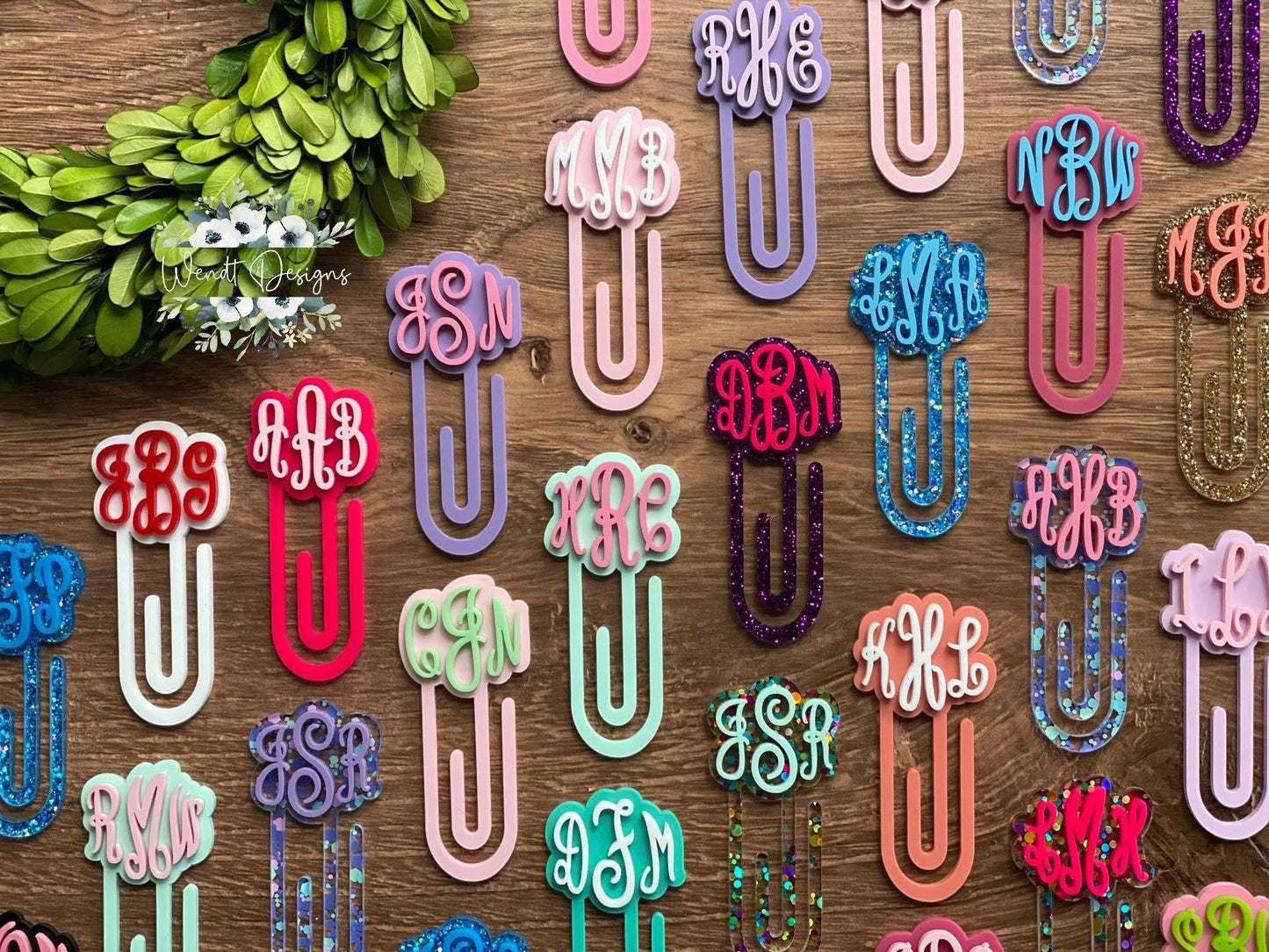 Monogram and Planner Bookmark