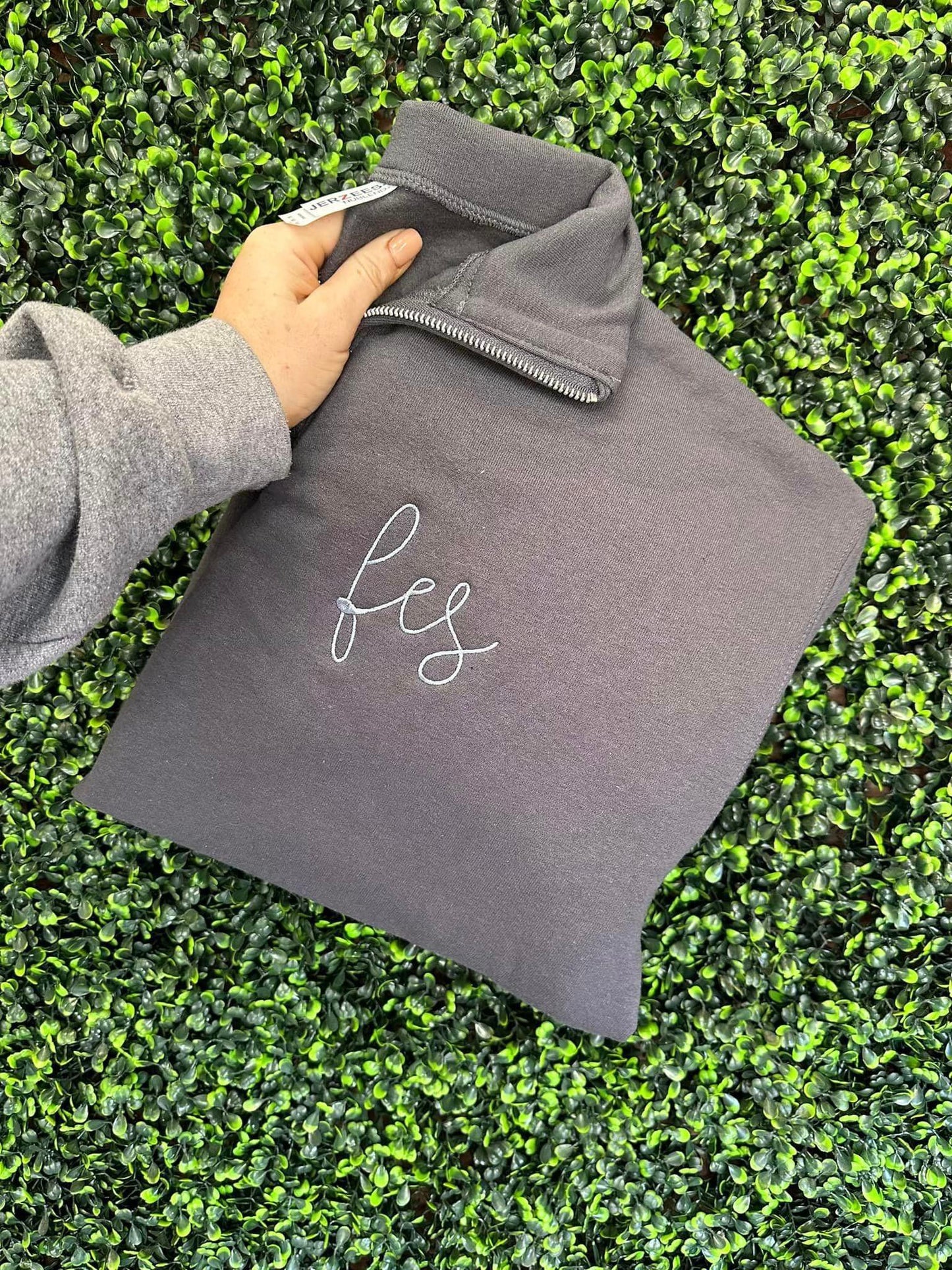 Quarter Zip Monogrammed pullover