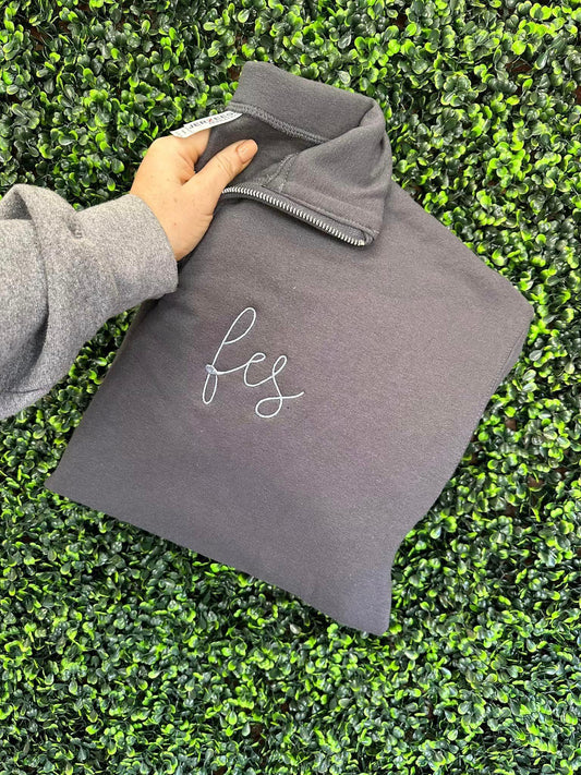 Quarter Zip Monogrammed pullover
