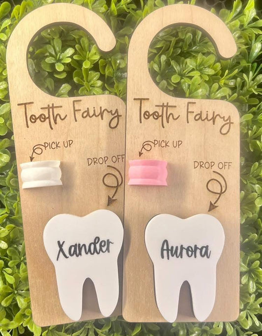 Tooth fairy door hanger
