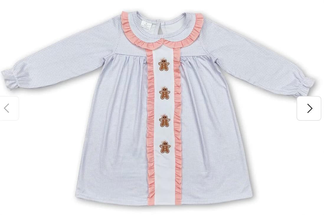 Gingerbread ruffle dress