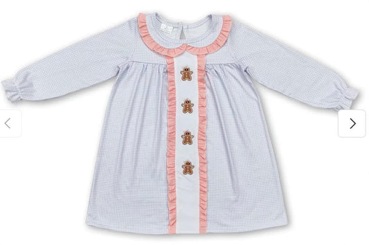 Gingerbread ruffle dress