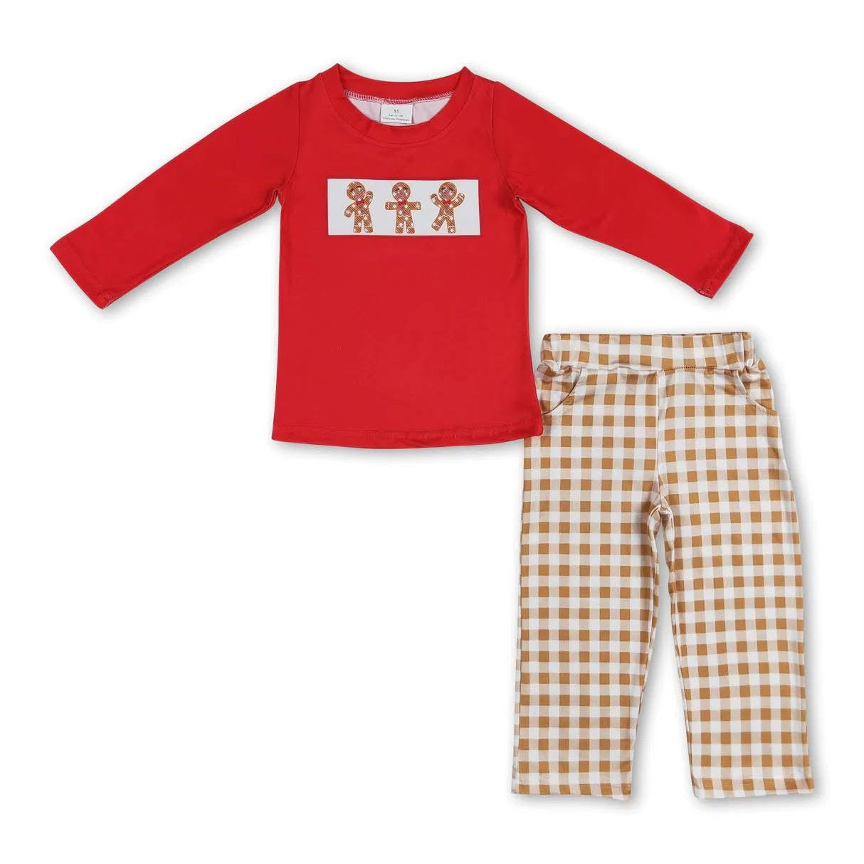 Boys two piece gingerbread Christmas