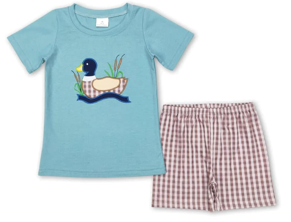 Plaid Duck two piece
