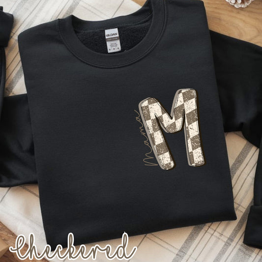 Checkered Personalized crewneck