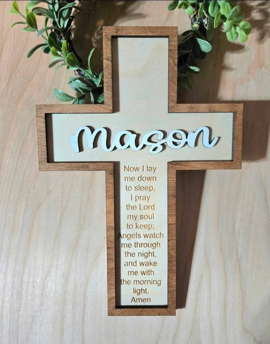 Personalized Prayer Bedtime Cross