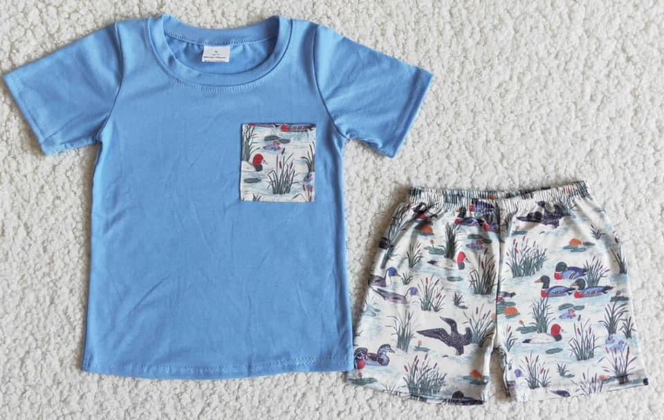 Duck pond boys two piece set