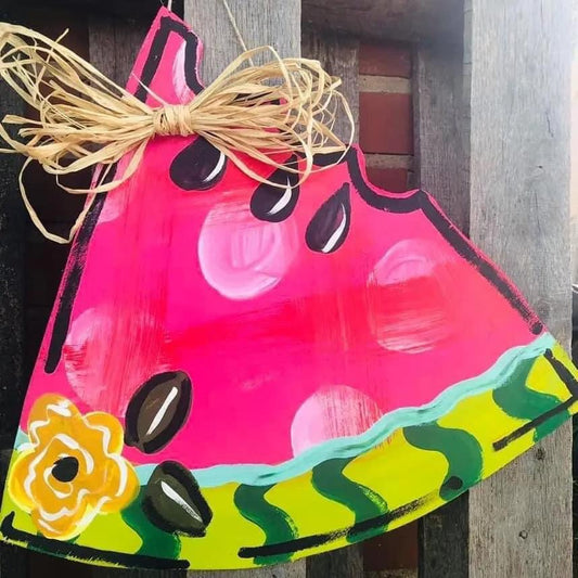 Watermelon spice door hanger