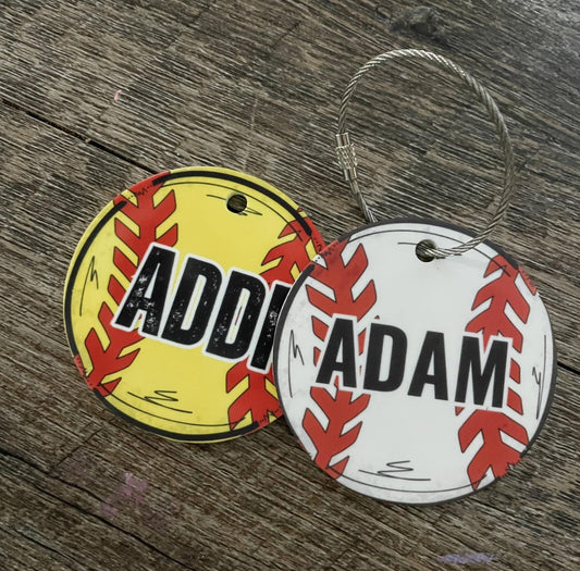 Sports bag tag