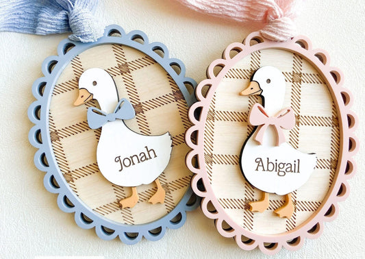 Heirloom Goose Easter Tag