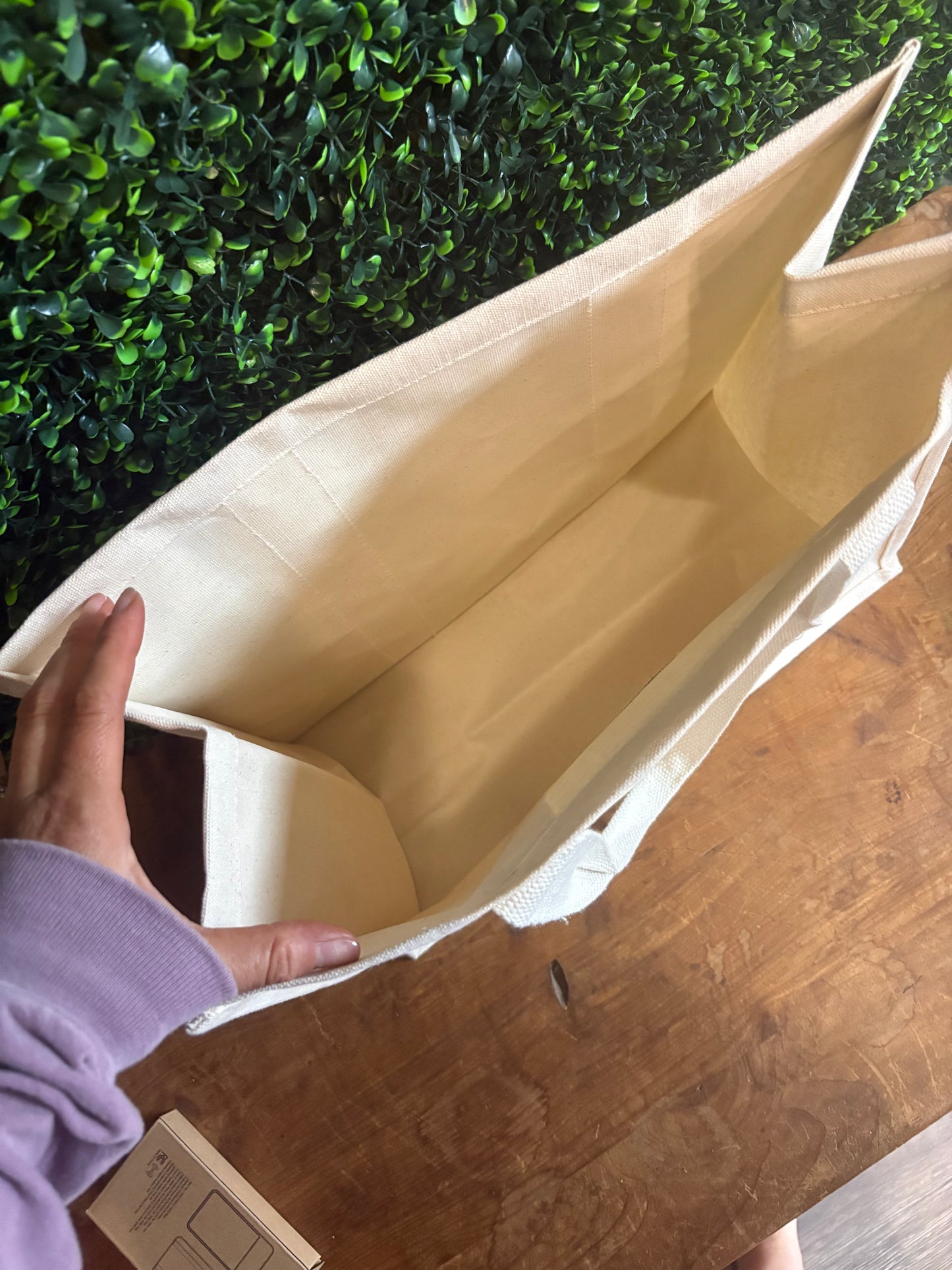 Structured Canvas Tote