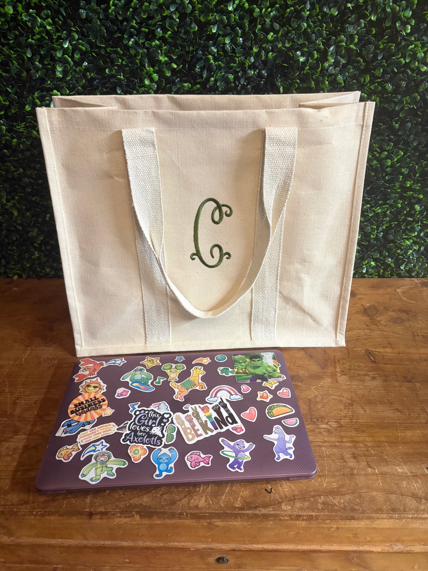 Structured Canvas Tote