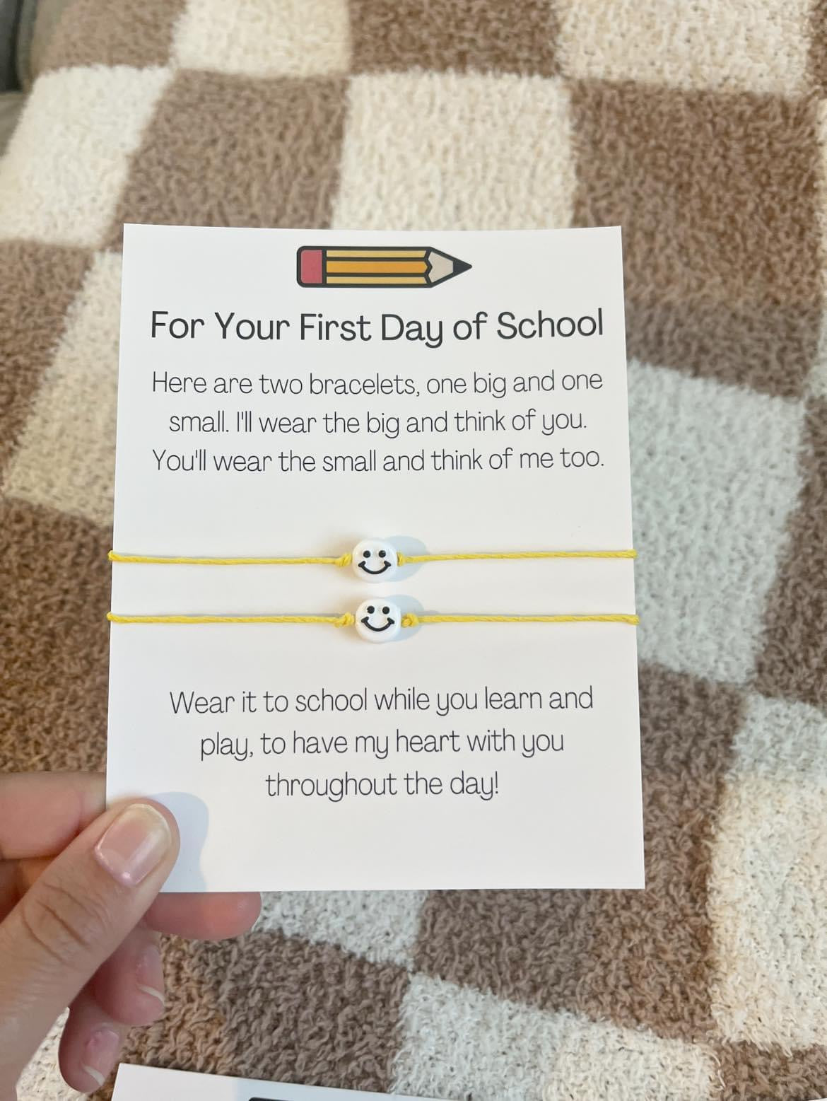 Back to school bracelet set