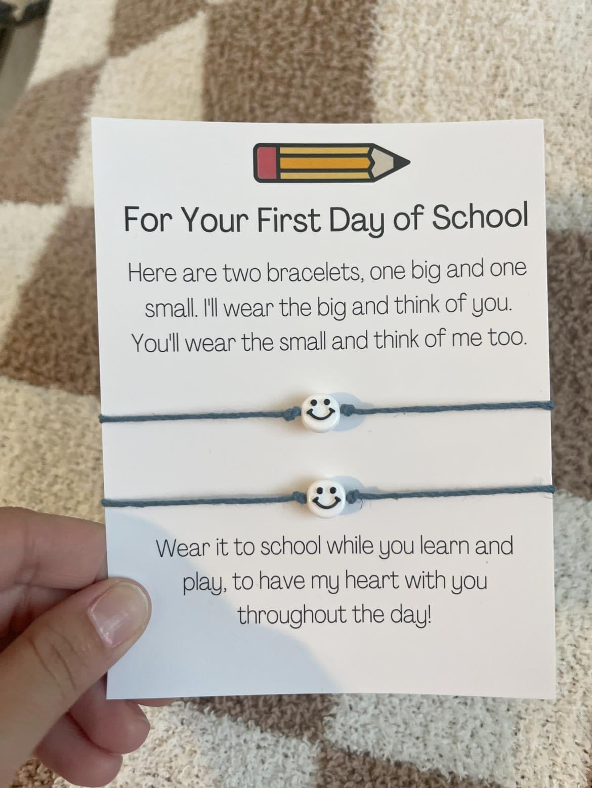Back to school bracelet set