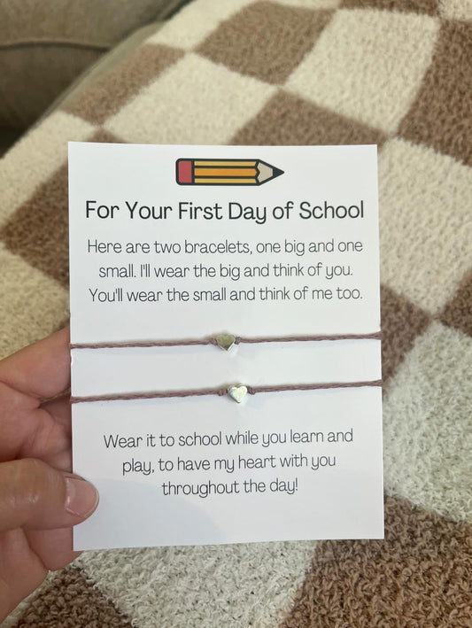 Back to school bracelet set