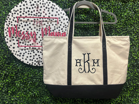 Pink Canvas Tote