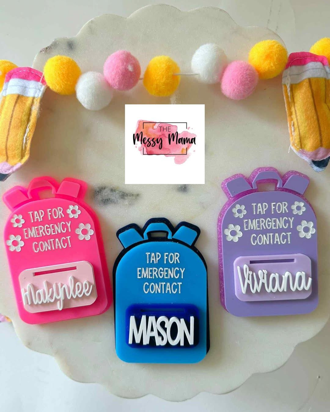 NFC Bag Tags with name