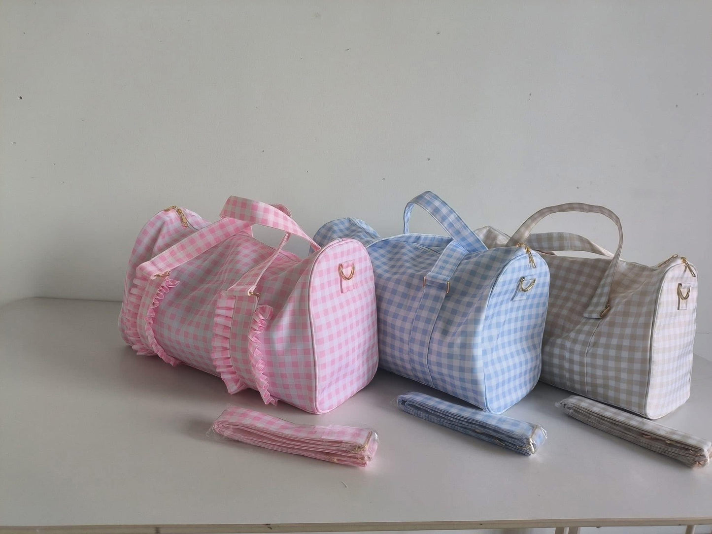 Gingham Duffle