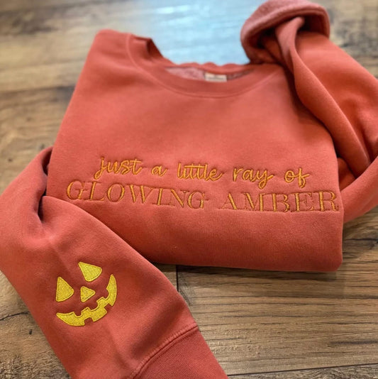 Spooky Drop Glowing Amber