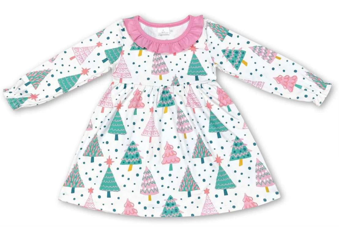 Pastel Christmas Tree Dress