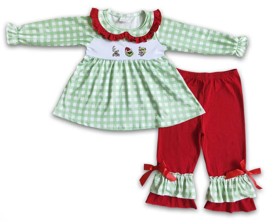 Gingham two piece set