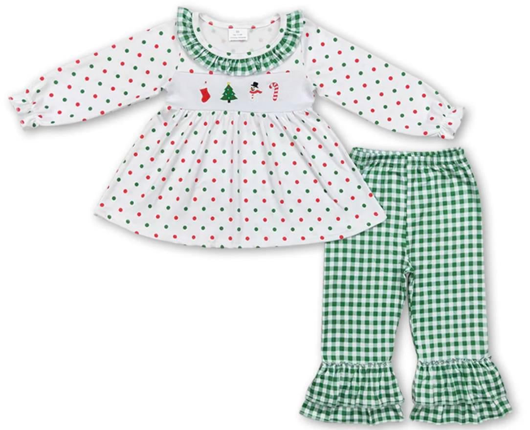 Polka dot two piece set