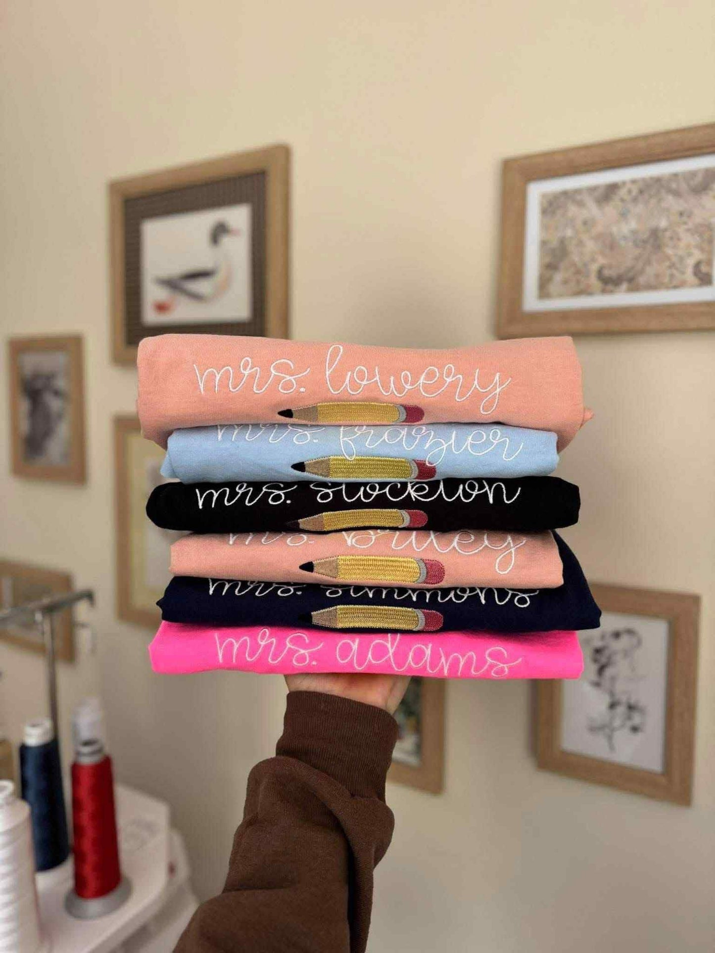 Pencil teacher tee