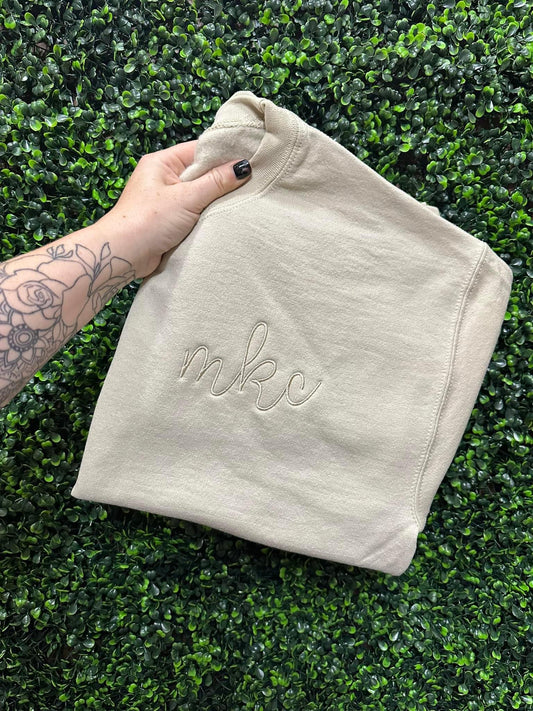 SALE Monogram Crew