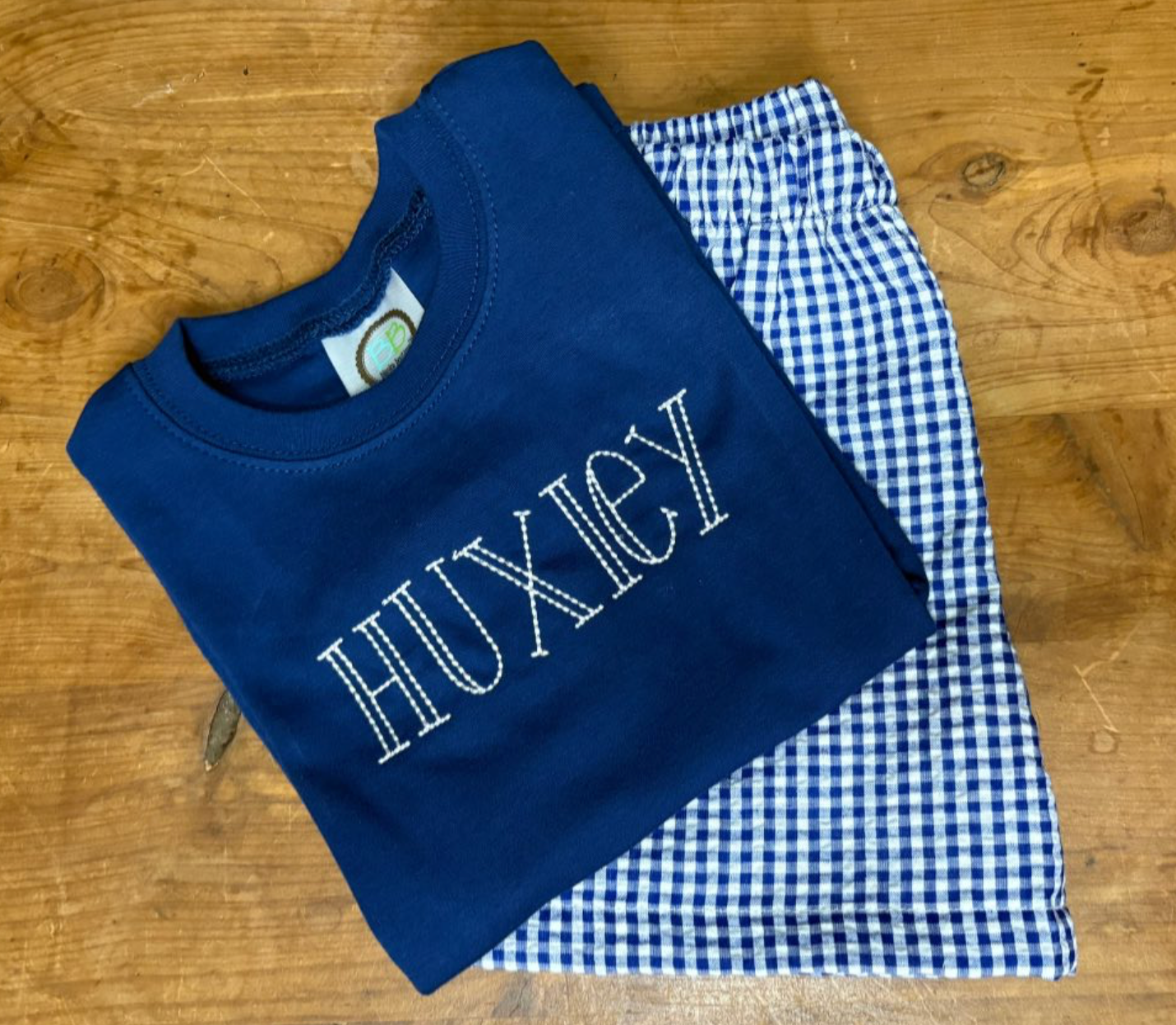 Gingham Name Set SHIPPED